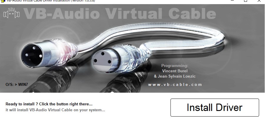 VB-Audio Virtual Cable Driver Installation