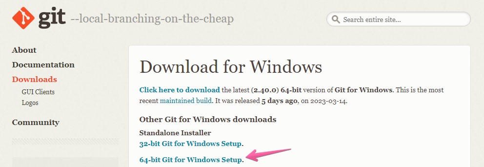 Git - Downloading
