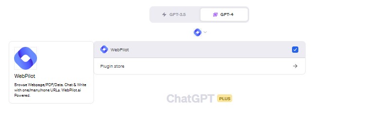 ChatGPT -plugin設定後