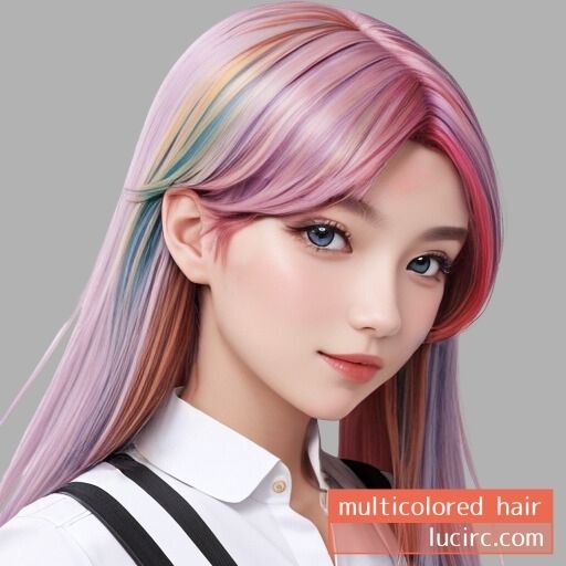 multicolored hair