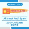 Akismet Anti-Spam,商用利用