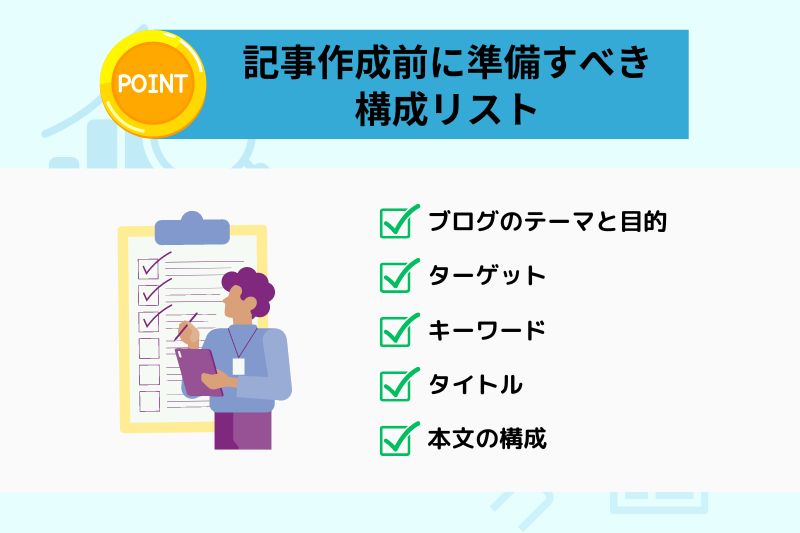 記事作成の前にタイトルと構成を考えよう